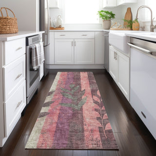 Piper Looms Chantille Floral ACN1871 Blush Machine Washable Area Rug Runner Lifestyle Image Feature