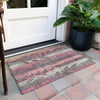 Piper Looms Chantille Floral ACN1871 Blush Machine Washable Area Rug Scatter Outdoor Lifestyle Image Feature