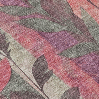 Piper Looms Chantille Floral ACN1871 Blush Machine Washable Area Rug Swatch Image