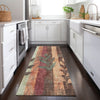 Piper Looms Chantille Floral ACN1871 Terracotta Machine Washable Area Rug Runner Lifestyle Image Feature