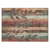 Piper Looms Chantille Floral ACN1871 Terracotta Machine Washable Area Rug Scatter Main Image