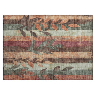 Piper Looms Chantille Floral ACN1871 Terracotta Machine Washable Area Rug Scatter Main Image