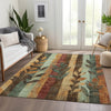 Piper Looms Chantille Floral ACN1871 Wheat Machine Washable Area Rug Lifestyle Image Feature