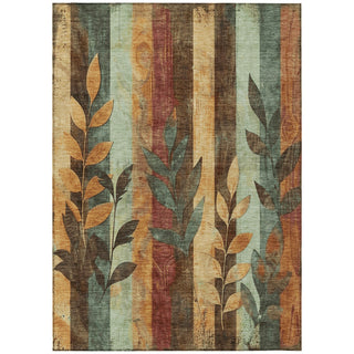 Piper Looms Chantille Floral ACN1871 Wheat Machine Washable Area Rug main image