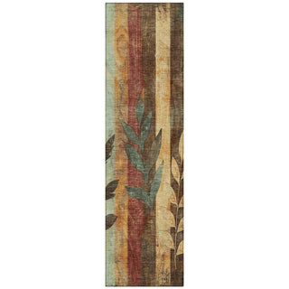 Piper Looms Chantille Floral ACN1871 Wheat Machine Washable Area Rug Runner Main Image