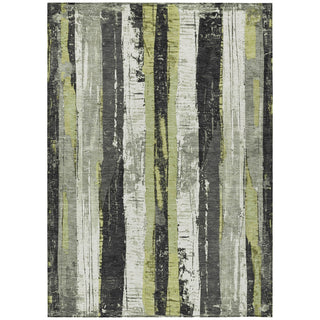 Piper Looms Chantille Stripes ACN1872 Aloe Machine Washable Area Rug main image