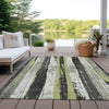 Piper Looms Chantille Stripes ACN1872 Aloe Machine Washable Area Rug Outdoor Lifestyle Image Feature