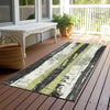 Piper Looms Chantille Stripes ACN1872 Aloe Machine Washable Area Rug Runner Outdoor Lifestyle Image Feature