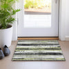 Piper Looms Chantille Stripes ACN1872 Aloe Machine Washable Area Rug Scatter Lifestyle Image Feature