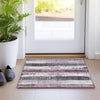 Piper Looms Chantille Stripes ACN1872 Blush Machine Washable Area Rug Scatter Lifestyle Image Feature