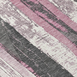 Piper Looms Chantille Stripes ACN1872 Blush Machine Washable Area Rug Swatch Image