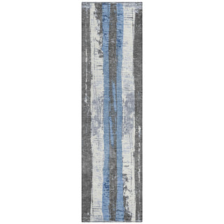 Piper Looms Chantille Stripes ACN1872 Denim Machine Washable Area Rug Runner Main Image