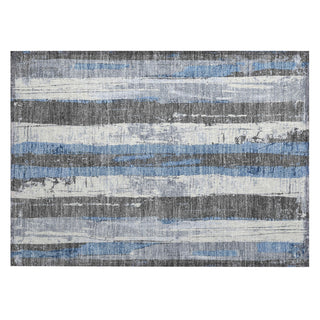 Piper Looms Chantille Stripes ACN1872 Denim Machine Washable Area Rug Scatter Main Image