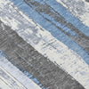 Piper Looms Chantille Stripes ACN1872 Denim Machine Washable Area Rug Swatch Image