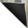 Piper Looms Chantille Stripes ACN1872 Gold Machine Washable Area Rug Backing Image