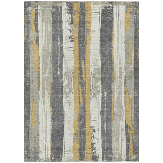 Piper Looms Chantille Stripes ACN1872 Gold Machine Washable Area Rug main image