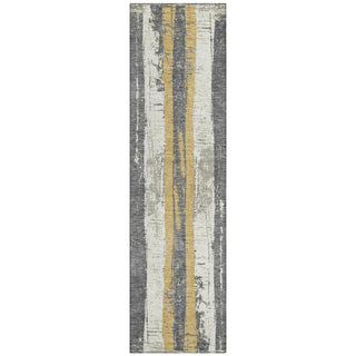 Piper Looms Chantille Stripes ACN1872 Gold Machine Washable Area Rug Runner Main Image