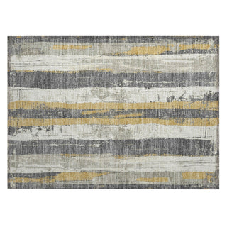 Piper Looms Chantille Stripes ACN1872 Gold Machine Washable Area Rug Scatter Main Image