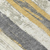 Piper Looms Chantille Stripes ACN1872 Gold Machine Washable Area Rug Swatch Image