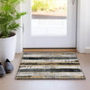 Piper Looms Chantille Stripes ACN1872 Taupe Machine Washable Area Rug Scatter Lifestyle Image Feature