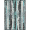 Piper Looms Chantille Stripes ACN1872 Teal Machine Washable Area Rug main image