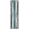 Piper Looms Chantille Stripes ACN1872 Teal Machine Washable Area Rug Runner Main Image