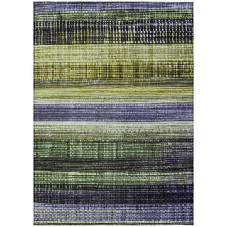 Piper Looms Chantille Stripes ACN1873 Aloe Machine Washable Area Rug main image