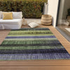 Piper Looms Chantille Stripes ACN1873 Aloe Machine Washable Area Rug Outdoor Lifestyle Image Feature