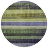 Piper Looms Chantille Stripes ACN1873 Aloe Machine Washable Area Rug Round Main Image