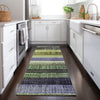 Piper Looms Chantille Stripes ACN1873 Aloe Machine Washable Area Rug Runner Lifestyle Image Feature