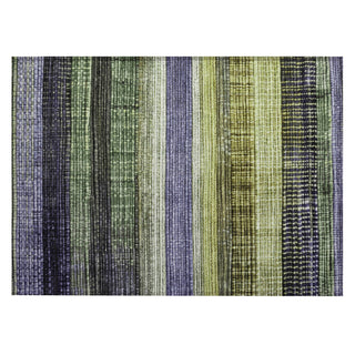 Piper Looms Chantille Stripes ACN1873 Aloe Machine Washable Area Rug Scatter Main Image