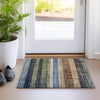 Piper Looms Chantille Stripes ACN1873 Blue Machine Washable Area Rug Scatter Lifestyle Image Feature