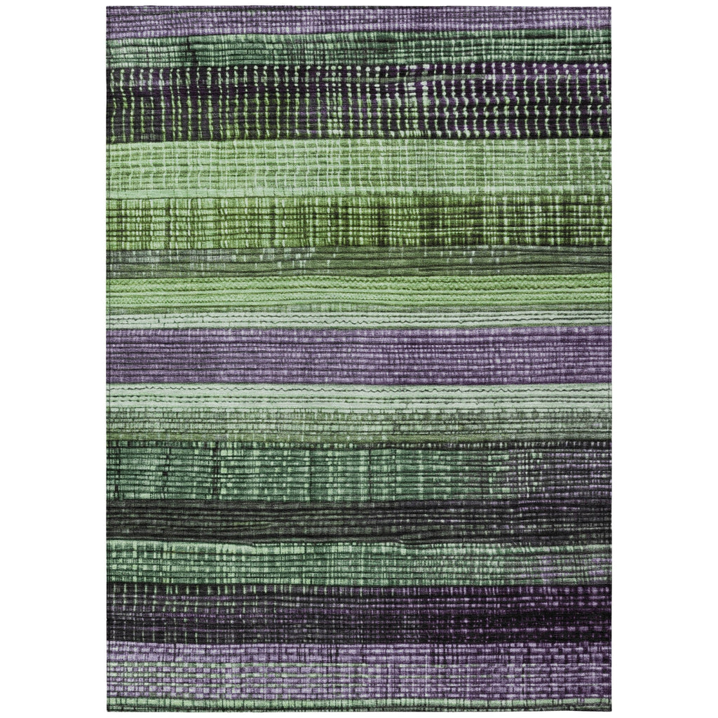 Piper Looms Chantille Stripes ACN1873 Purple Machine Washable Area Rug main image