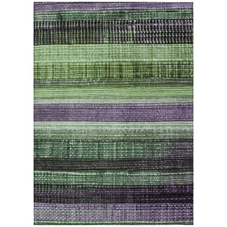 Piper Looms Chantille Stripes ACN1873 Purple Machine Washable Area Rug main image