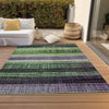 Piper Looms Chantille Stripes ACN1873 Purple Machine Washable Area Rug Outdoor Lifestyle Image Feature