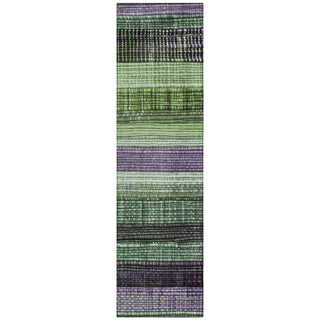 Piper Looms Chantille Stripes ACN1873 Purple Machine Washable Area Rug Runner Main Image