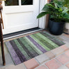 Piper Looms Chantille Stripes ACN1873 Purple Machine Washable Area Rug Scatter Outdoor Lifestyle Image Feature