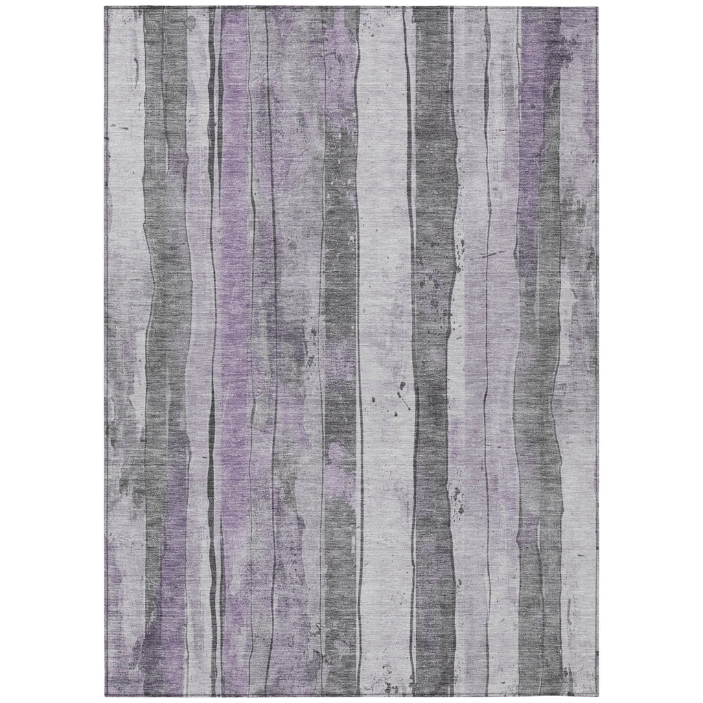 Piper Looms Chantille Stripes ACN1874 Lavender Machine Washable Area Rug main image