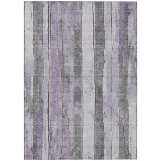 Piper Looms Chantille Stripes ACN1874 Lavender Machine Washable Area Rug main image