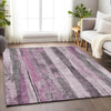 Piper Looms Chantille Stripes ACN1874 Pink Machine Washable Area Rug Lifestyle Image Feature