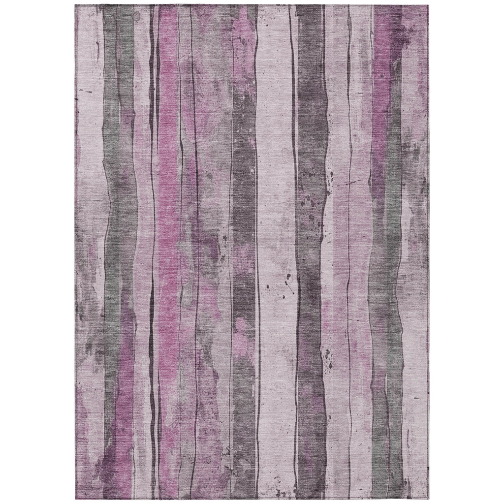 Piper Looms Chantille Stripes ACN1874 Pink Machine Washable Area Rug main image
