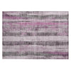Piper Looms Chantille Stripes ACN1874 Pink Machine Washable Area Rug Scatter Main Image