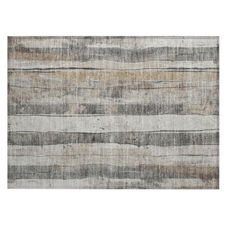 Piper Looms Chantille Stripes ACN1874 Putty Machine Washable Area Rug Scatter Main Image
