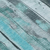 Piper Looms Chantille Stripes ACN1874 Teal Machine Washable Area Rug Swatch Image