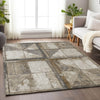 Piper Looms Chantille Geometric ACN1875 Beige Machine Washable Area Rug Lifestyle Image Feature