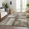 Piper Looms Chantille Geometric ACN1875 Beige Machine Washable Area Rug Lifestyle Image Feature