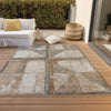 Piper Looms Chantille Geometric ACN1875 Copper Machine Washable Area Rug Outdoor Lifestyle Image Feature