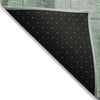 Piper Looms Chantille Geometric ACN1875 Green Machine Washable Area Rug Backing Image