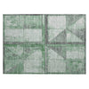 Piper Looms Chantille Geometric ACN1875 Green Machine Washable Area Rug Scatter Main Image