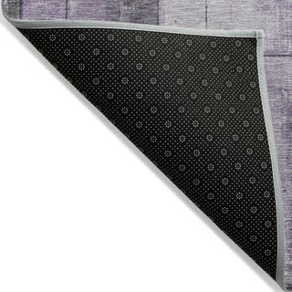 Piper Looms Chantille Geometric ACN1875 Purple Machine Washable Area Rug Backing Image